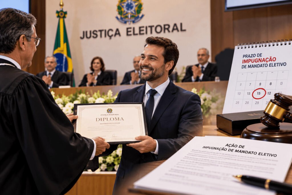 Cerimônia de diplomação na Justiça Eleitoral e prazo de impugnação de mandato eletivo
